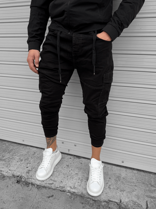 Черен Дънков Панталон "𝐁𝐋𝐀𝐂𝐊 𝐒𝐓𝐑𝐄𝐄𝐓"