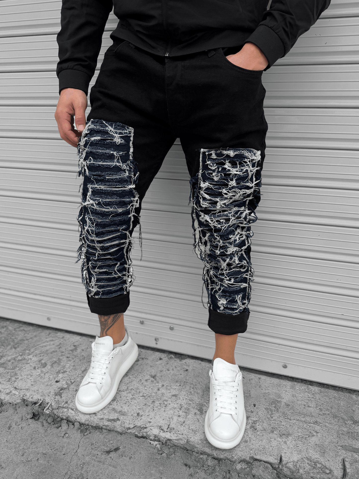 Дълги Черни Дънки "𝐁𝐋𝐔𝐄 𝐈𝐂𝐄"