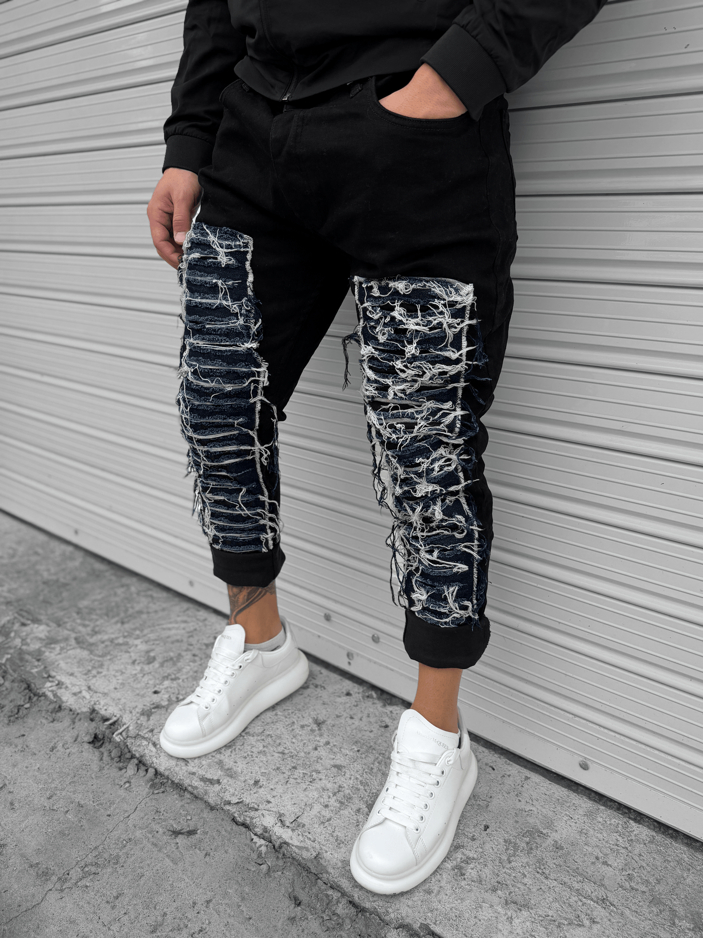 Дълги Черни Дънки "𝐁𝐋𝐔𝐄 𝐈𝐂𝐄"