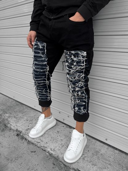 Дълги Черни Дънки "𝐁𝐋𝐔𝐄 𝐈𝐂𝐄"