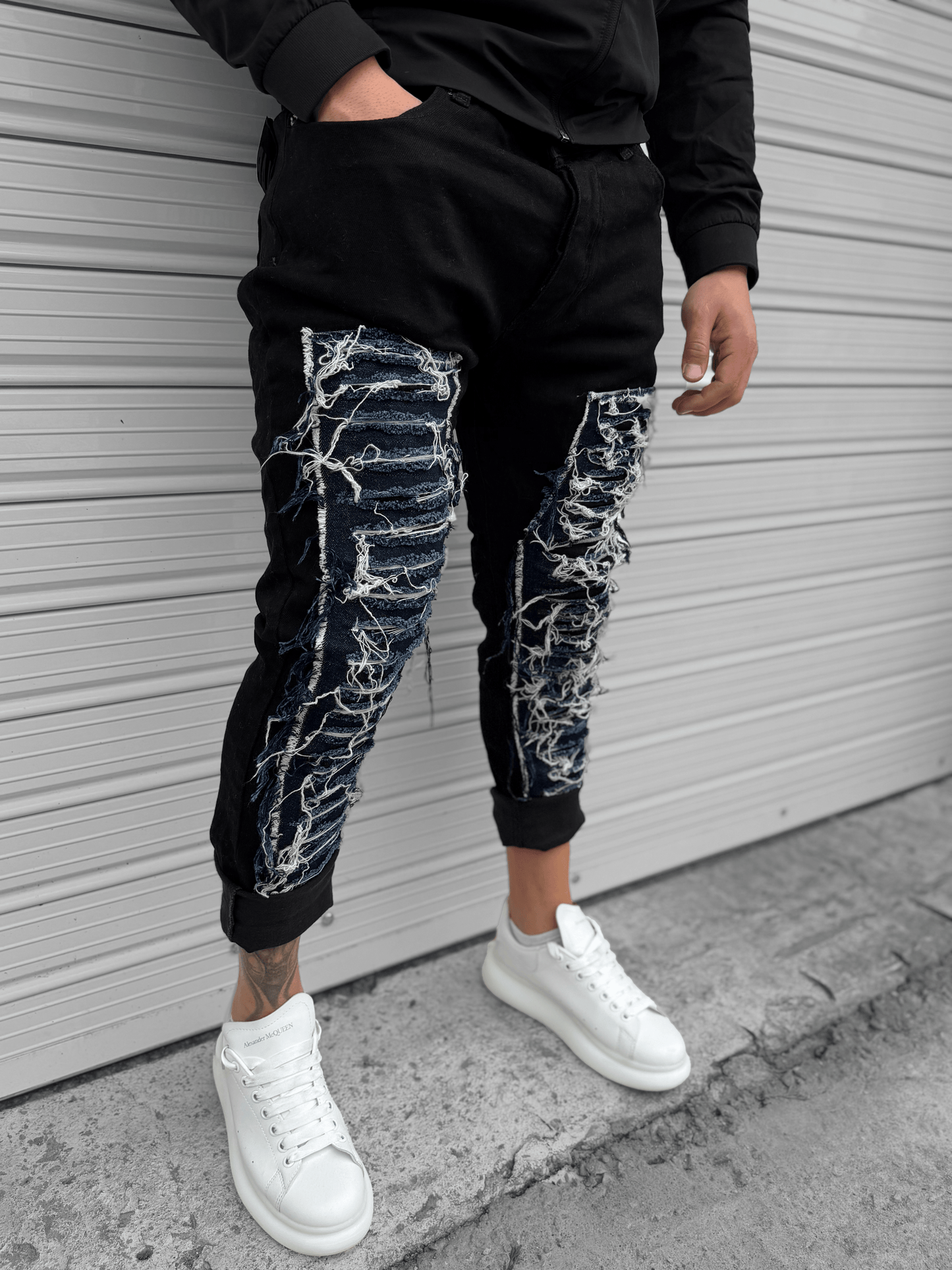 Дълги Черни Дънки "𝐁𝐋𝐔𝐄 𝐈𝐂𝐄"