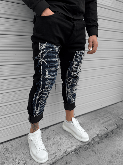 Дълги Черни Дънки "𝐁𝐋𝐔𝐄 𝐈𝐂𝐄"