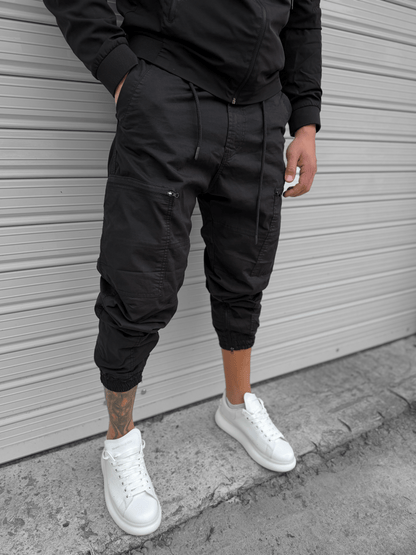 Черен Панталон "𝐁𝐋𝐀𝐂𝐊 𝐎𝐏𝐒"