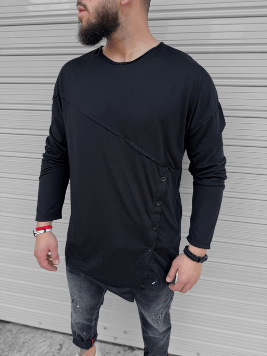 Черна Блуза "𝐍𝐎𝐈𝐒𝐄 𝐒𝐄𝐂𝐓𝐎𝐑"