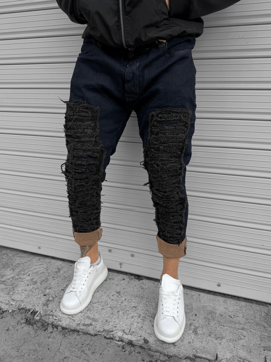 Тъмно сини дънки "𝐃𝐑𝐈𝐅𝐓 𝐅𝐈𝐓"